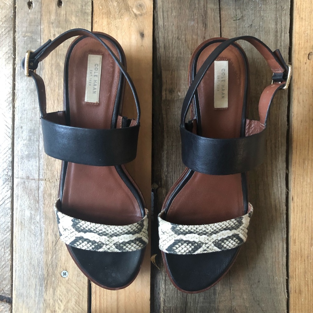 Cole Haan Leather Wrapped Sandal 8.5